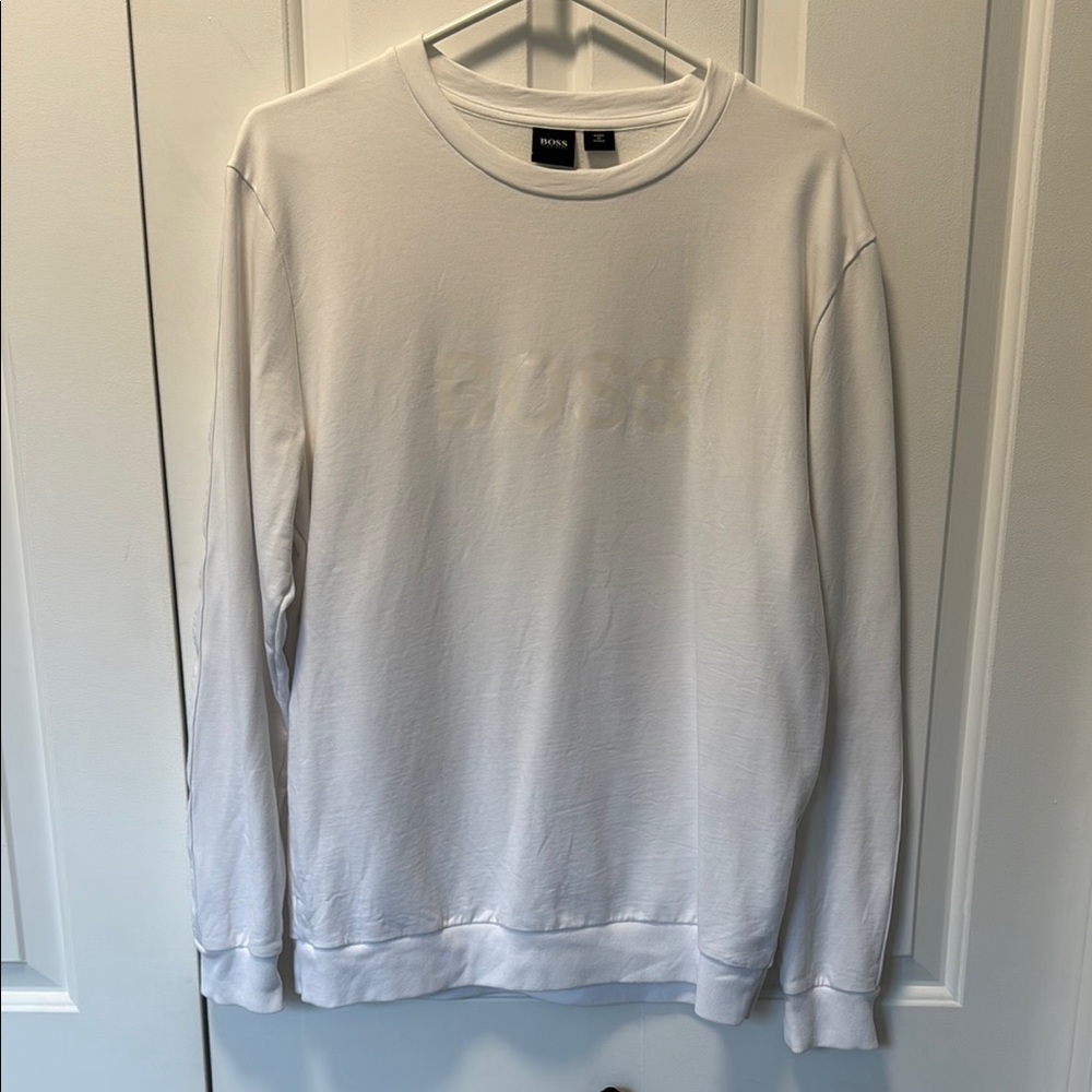 BOSS Men's White Sweater